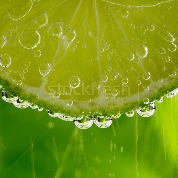 Foto stock: Cal · bubbles · belo · fresco · fatia · água