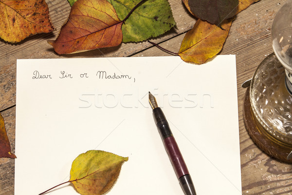 Old fashioned letter Stock photo © jarin13