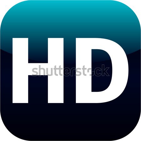 HD - High definition blue icon Stock photo © jarin13