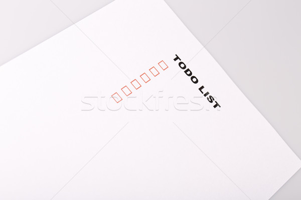 To Do list with check marks  Stock photo © jarin13