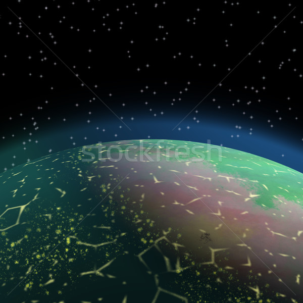 Világszerte kommunikáció földgömb éjszaka térkép absztrakt Stock fotó © jarin13