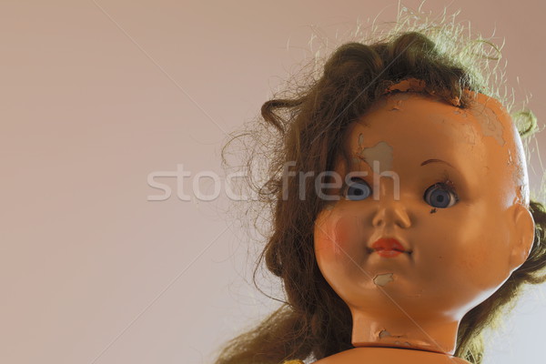 head of beatiful scary doll like from horror movie Stock photo © jarin13