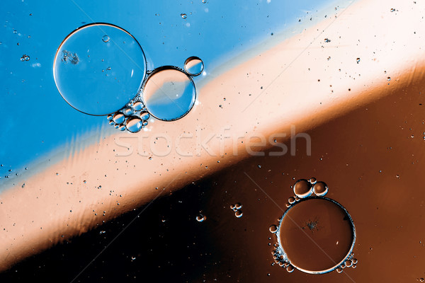 Olio gocce superficie dell'acqua colore acqua texture Foto d'archivio © jarin13