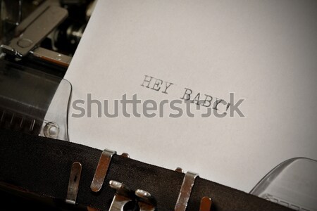 old typewriter with text join us Stock photo © jarin13