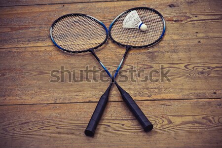 vintage badminton racquet Stock photo © jarin13