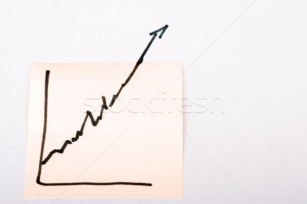 Briefbogen Finanzierung Business-Grafik up Gewinn grünen Stock foto © jarin13