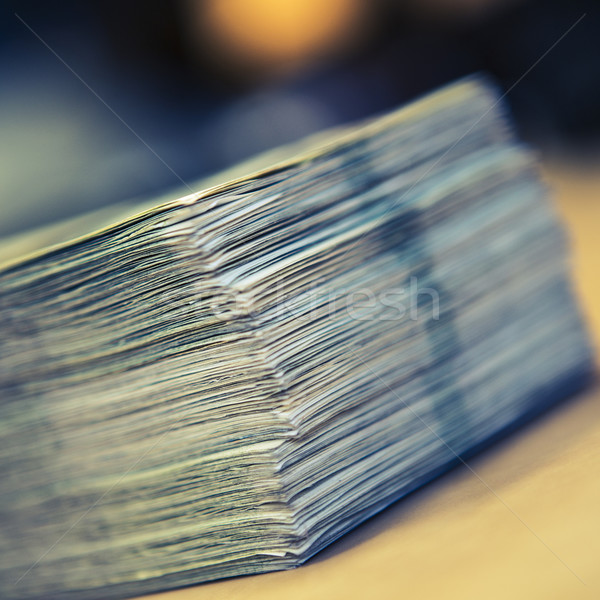 pack of money - big pile of banknotes Stock photo © jarin13