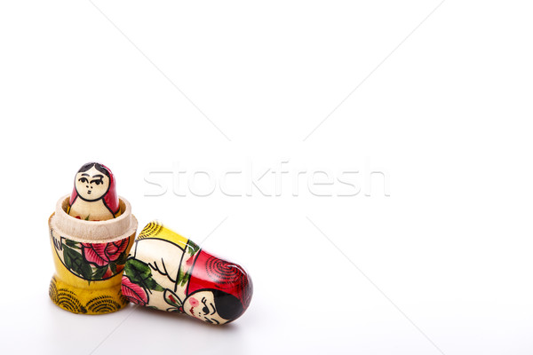 русский кукол изолированный белый красивой Сток-фото © jarin13