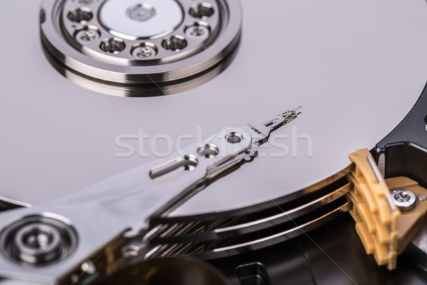 Stok fotoğraf: Sabit · disk · sürmek · zor · içinde · yalıtılmış · beyaz