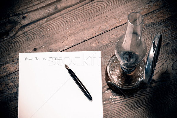 Old fashioned letter Stock photo © jarin13
