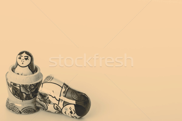 Russian Dolls Matryoshka Isolated on a white background Stock photo © jarin13