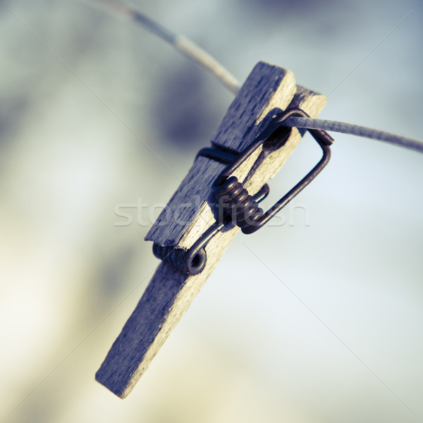Broken clothespin on the wire Stock photo © jarin13