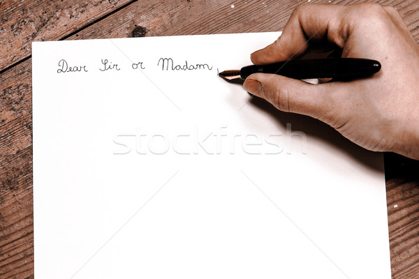 Old fashioned letter Stock photo © jarin13