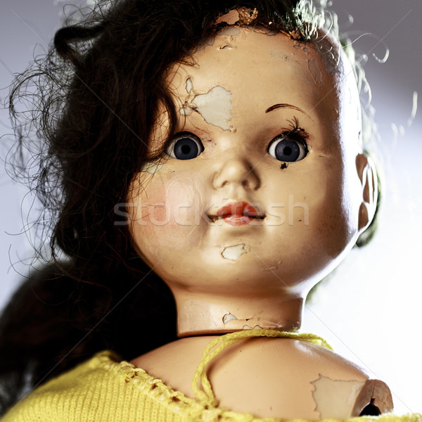 Testa scary bambola come horror film Foto d'archivio © jarin13