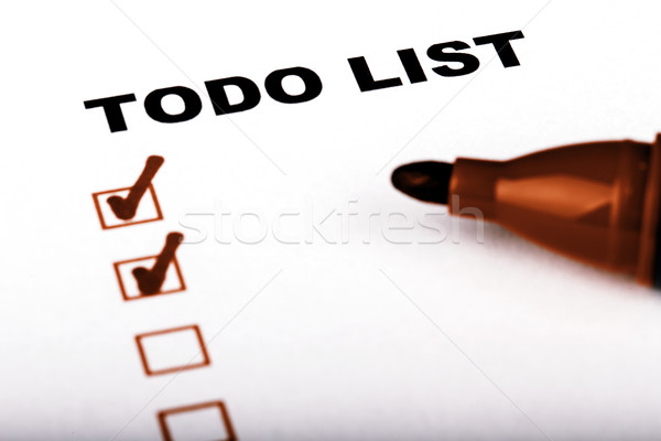 To Do list with marker Stock photo © jarin13