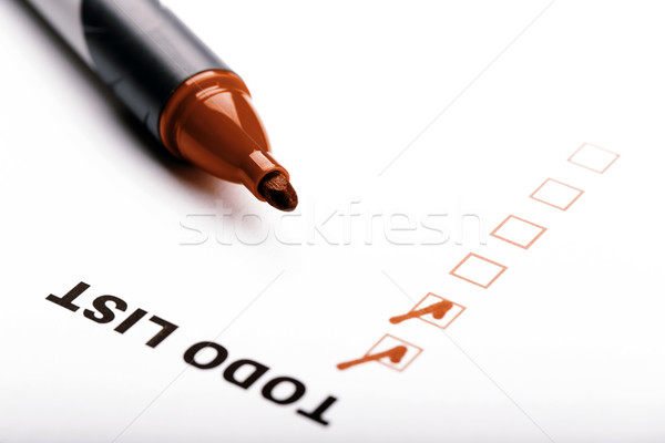 To Do list with marker Stock photo © jarin13