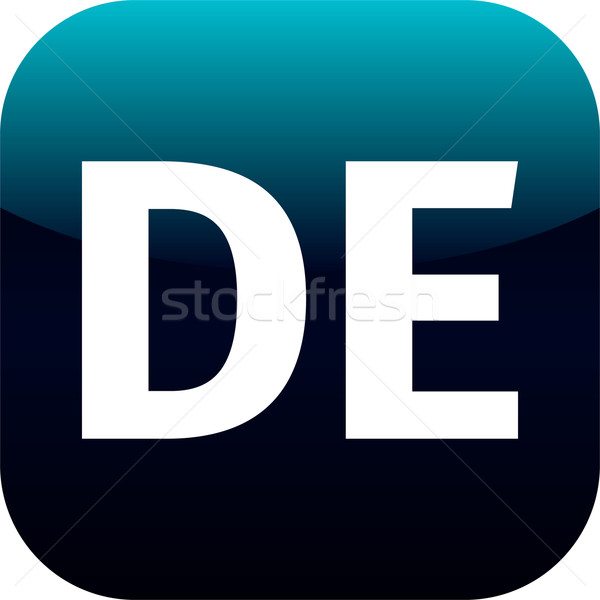 DE domain icon Stock photo © jarin13