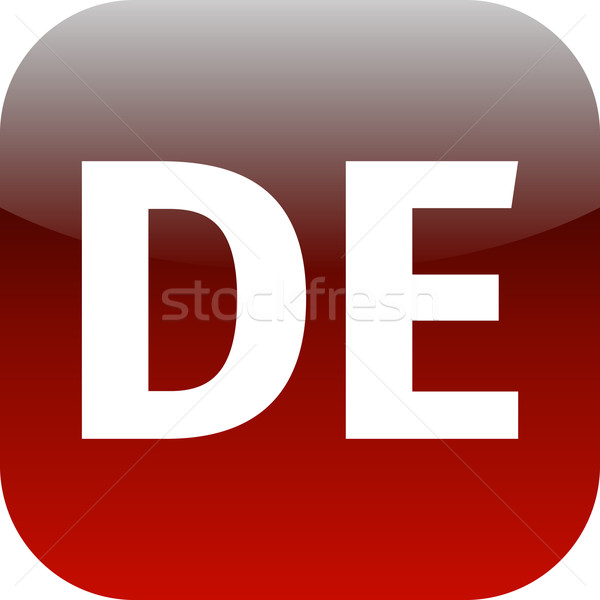 домен икона Германия красный международных телефон Сток-фото © jarin13