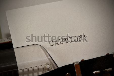 Stock photo: Text Dear Sir typed on old typewriter