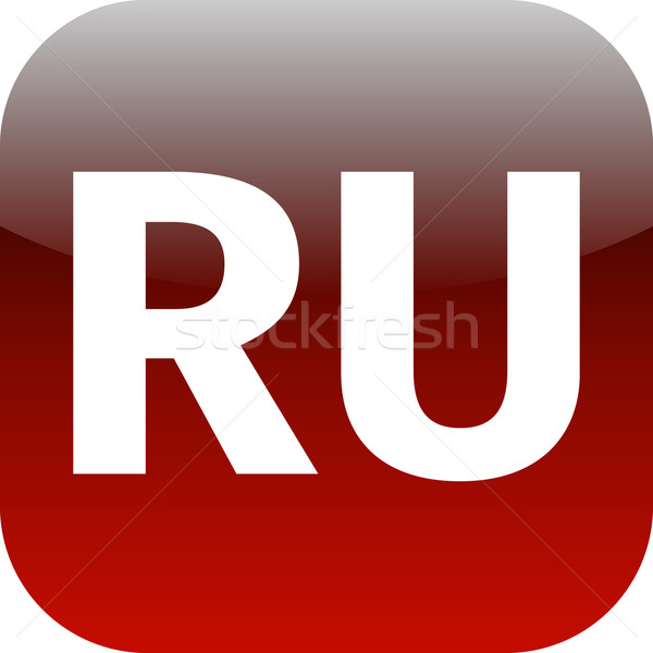Domein icon Rusland Rood internationale Europa Stockfoto © jarin13