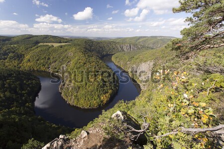 Stock photo: Meander of Vltava river