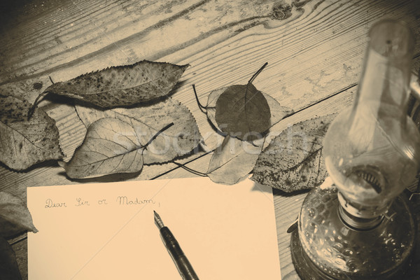 Old fashioned letter Stock photo © jarin13