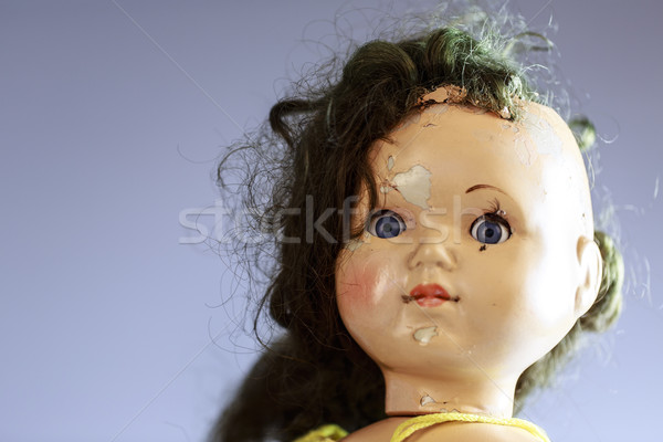 head of beatiful scary doll like from horror movie Stock photo © jarin13