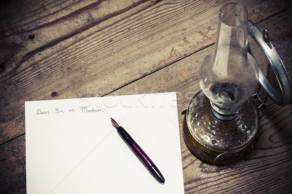 Old fashioned letter Stock photo © jarin13