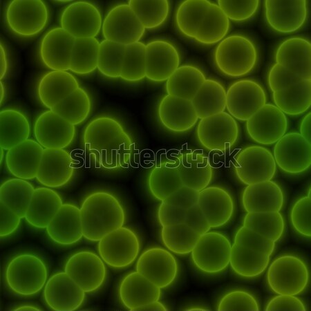 ストックフォト: シームレス · テクスチャ · 緑 · 細菌 · 黒 · 医療