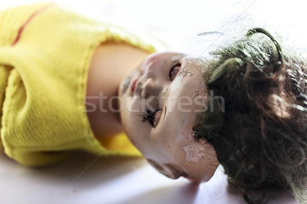 head of beatiful scary doll like from horror movie Stock photo © jarin13