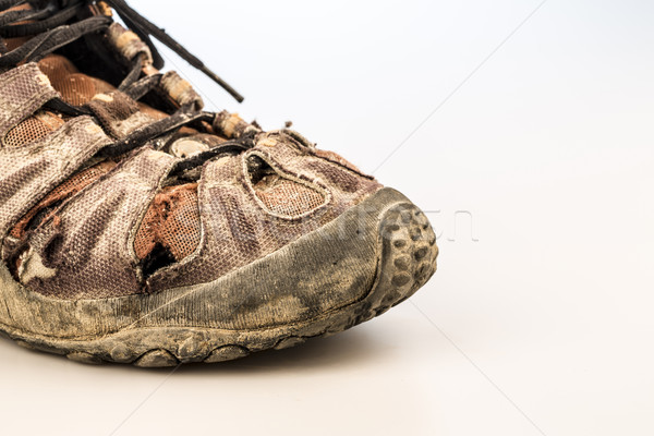 old damage shoe on white Stock photo © jarin13