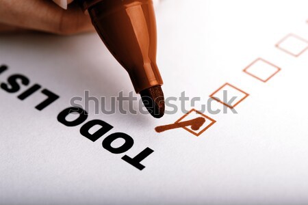 To Do list with marker Stock photo © jarin13