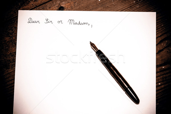 Old fashioned letter Stock photo © jarin13