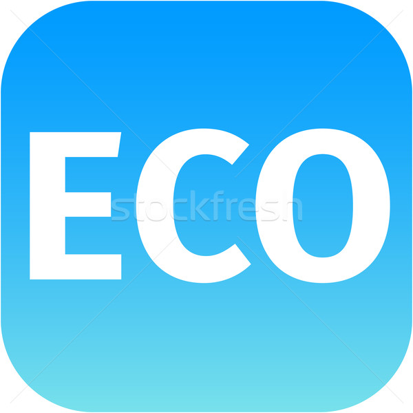 eco blue icon - ecology Stock photo © jarin13