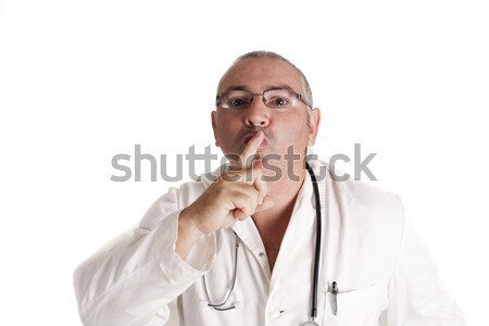 Silencio médico hospital trabajo salud persona Foto stock © jarp17