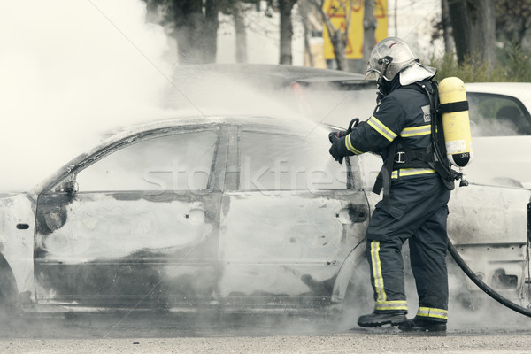 fireman putting out Stock photo © jarp17