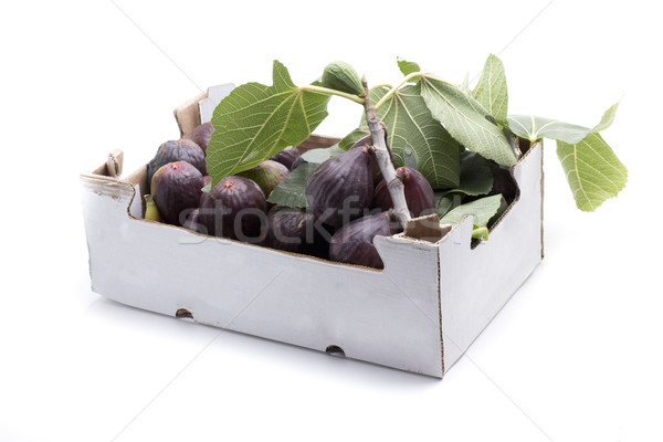 Foto stock: Dos · kilogramo · higo · frutas · pequeño · cuadro