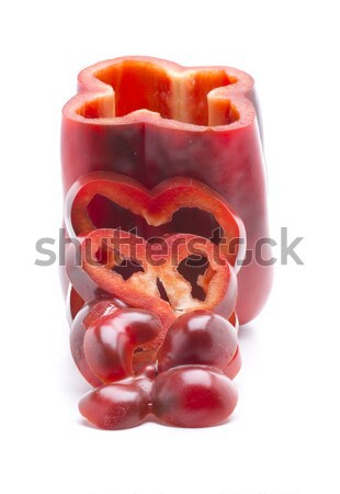 Saudável pimenta vermelho fresco vegetal Foto stock © jarp17