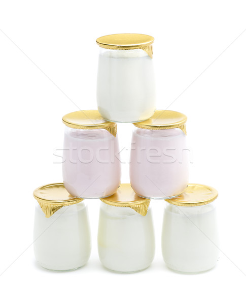 yogurt pyramid Stock photo © jarp17