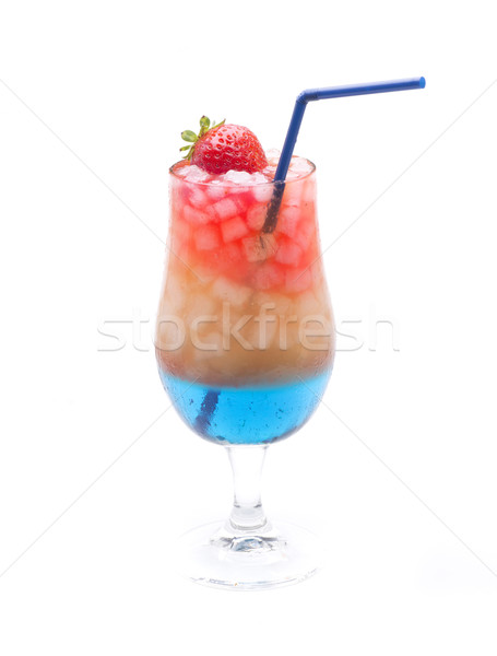 Stock foto: Cocktail · unterschiedlich · Getränke · Farben · Obst · Eis