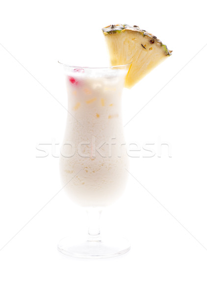 Ananas tipico cocktail vetro rosso limone Foto d'archivio © jarp17