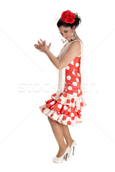Spagna ballerino flamenco tipico costume Foto d'archivio © jarp17