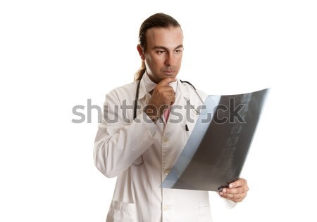 Röntgenkép orvos néz ad diagnózis munka Stock fotó © jarp17
