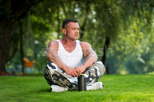 Man Resting And Relaxing Nature Stock photo © Jasminko