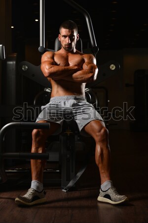 Chest Workout Cable Crossover Stock photo © Jasminko