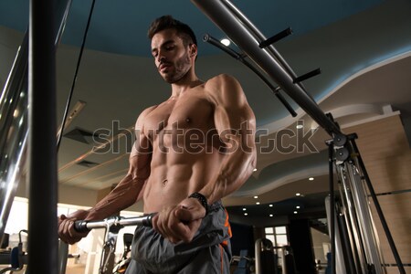 男 健美 機 男子 身體 健身房 商業照片 © Jasminko