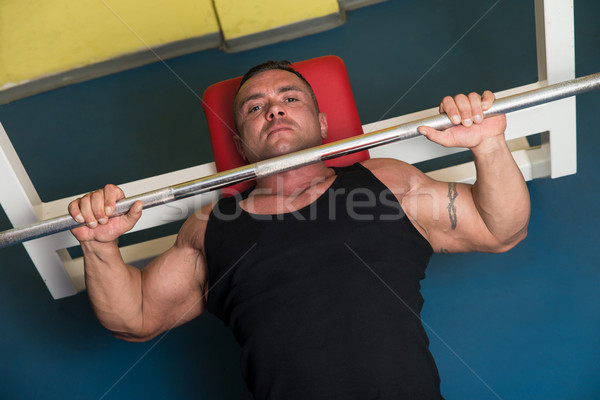 Weightlifter On Benchpress Stock photo © Jasminko