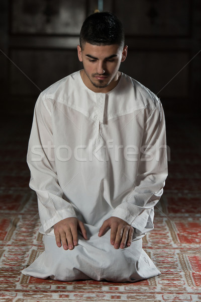 Muslim Man Is Praying In The Mosque Stock photo © Jasminko