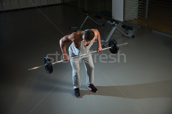 Ciężki wagi sportu mężczyzn portret powrót Zdjęcia stock © Jasminko