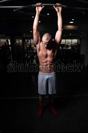 woman exercising fitness man coach using digital tablet Stock photo © Jasminko
